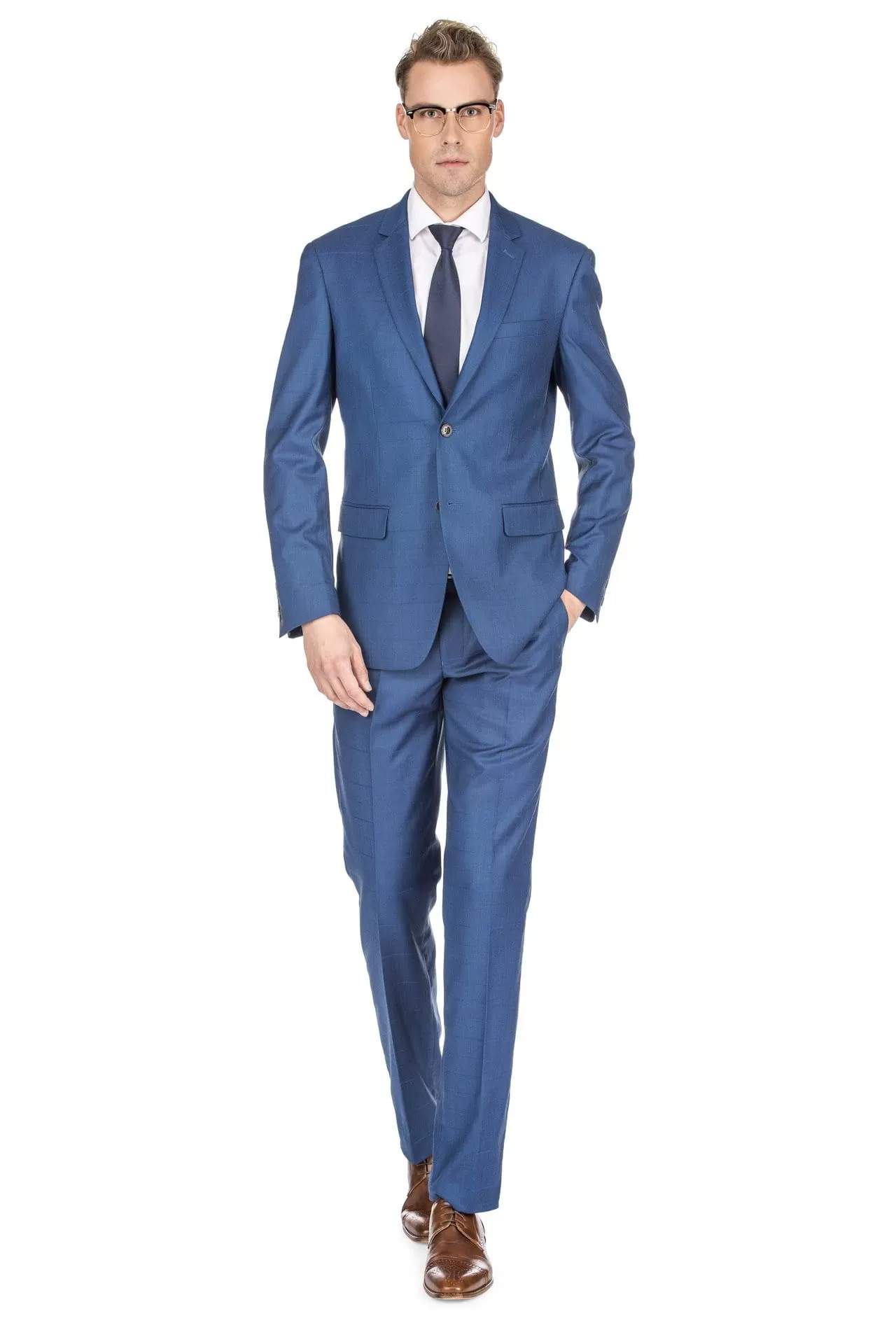 Men's Check Slim Fit Suits