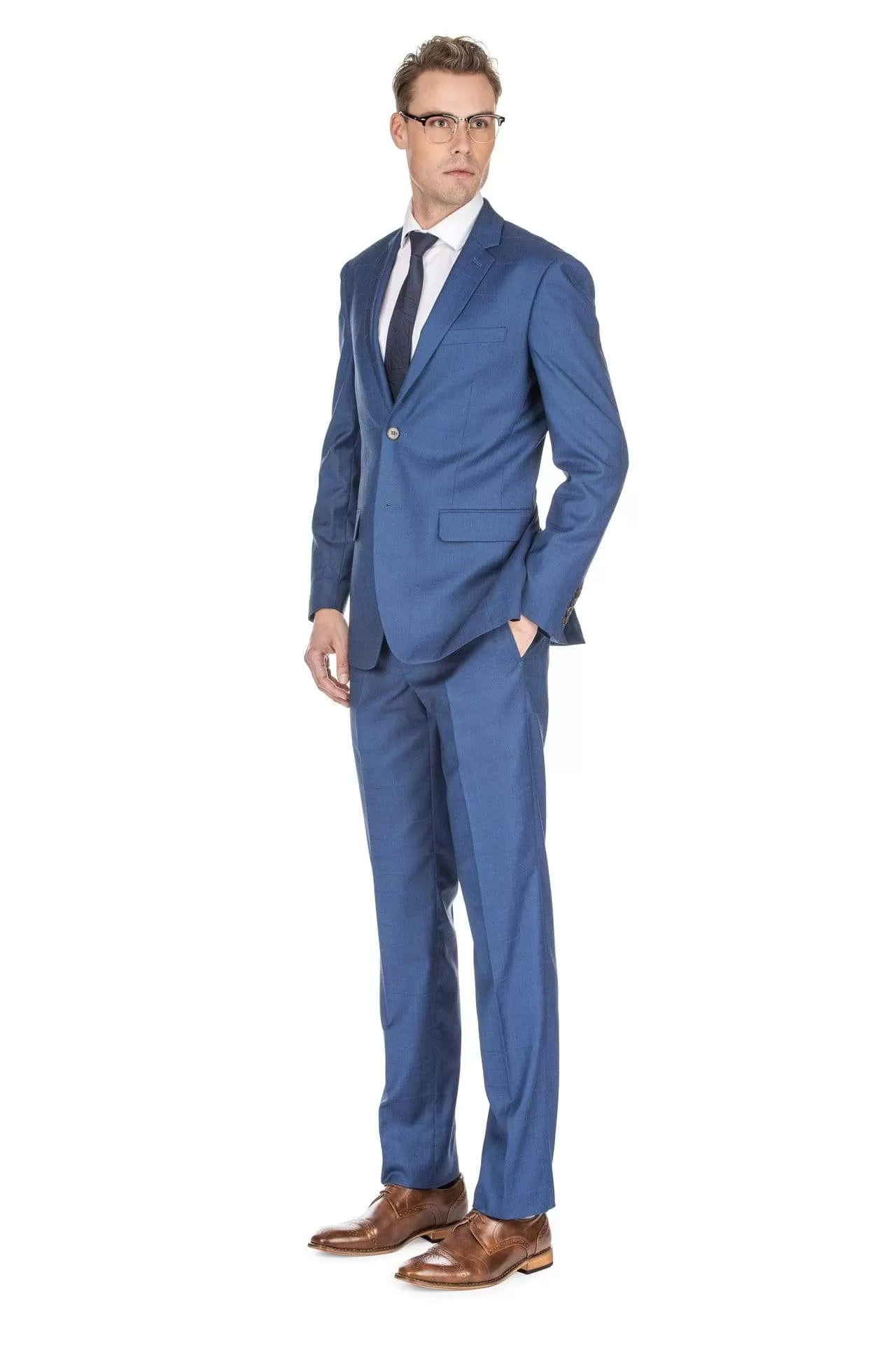 Men's Check Slim Fit Suits