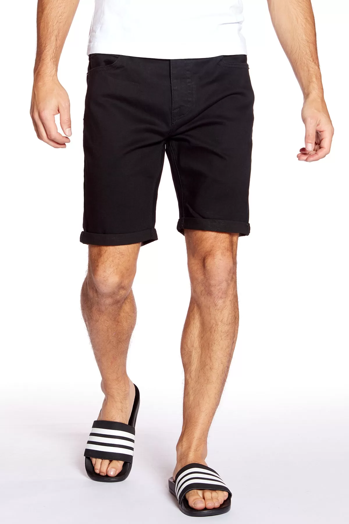 Men's Rolled-Up Shorts - Black