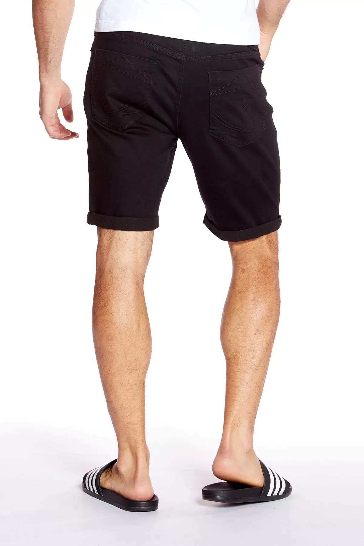 Men's Rolled-Up Shorts - Black