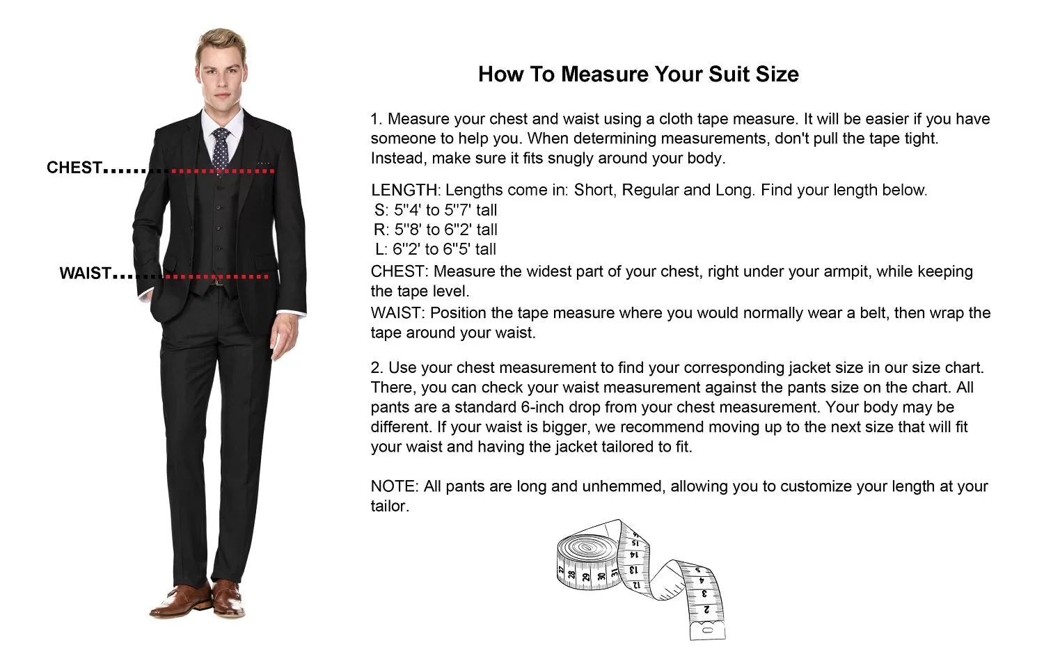 Men's Signature 3-Piece Slim Fit Suits (Burgundy, Lt Grey, Indigo)