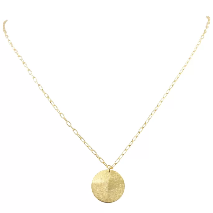 Mie Minimalist Coin Necklace