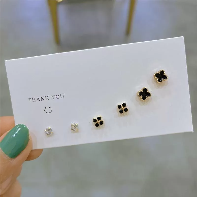 Mini 6pcs Stud Earring Sets For Women Simple -X3404148