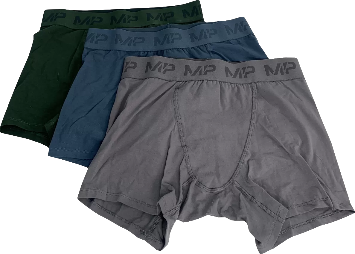 MP Multicoloured Three Pack Of Boxers UK L