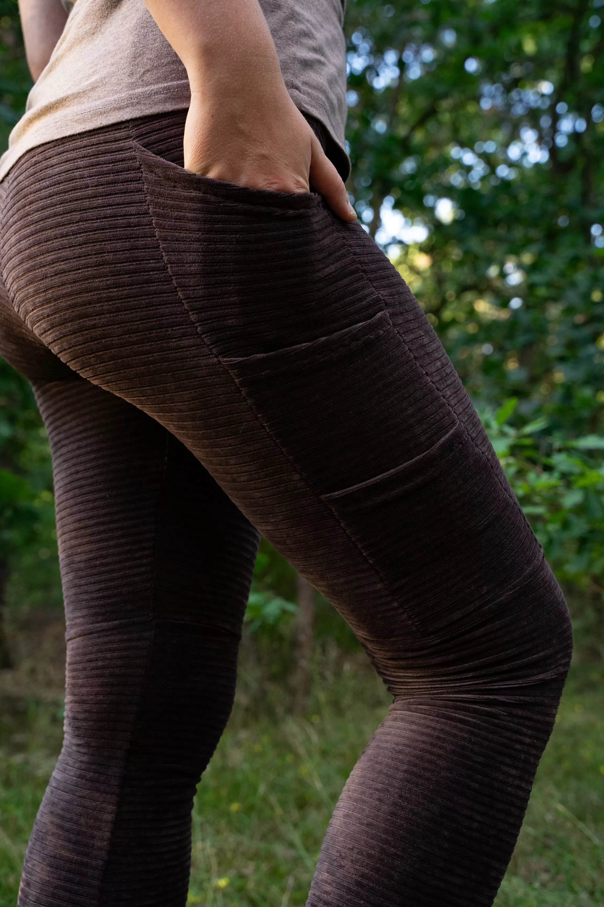 MTO: Leggings mit Taschen - Feincord