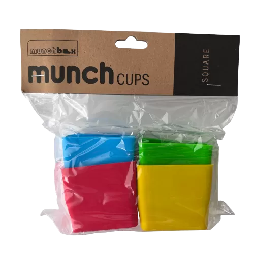 MUNCH CUPS - Bold Squares (4 pieces)