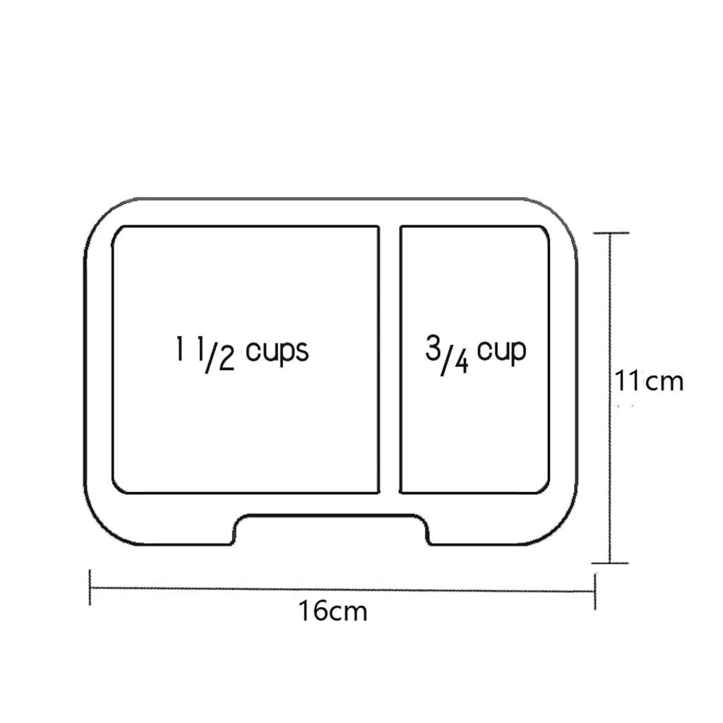 Munchi Snack - 2 Clear Tray