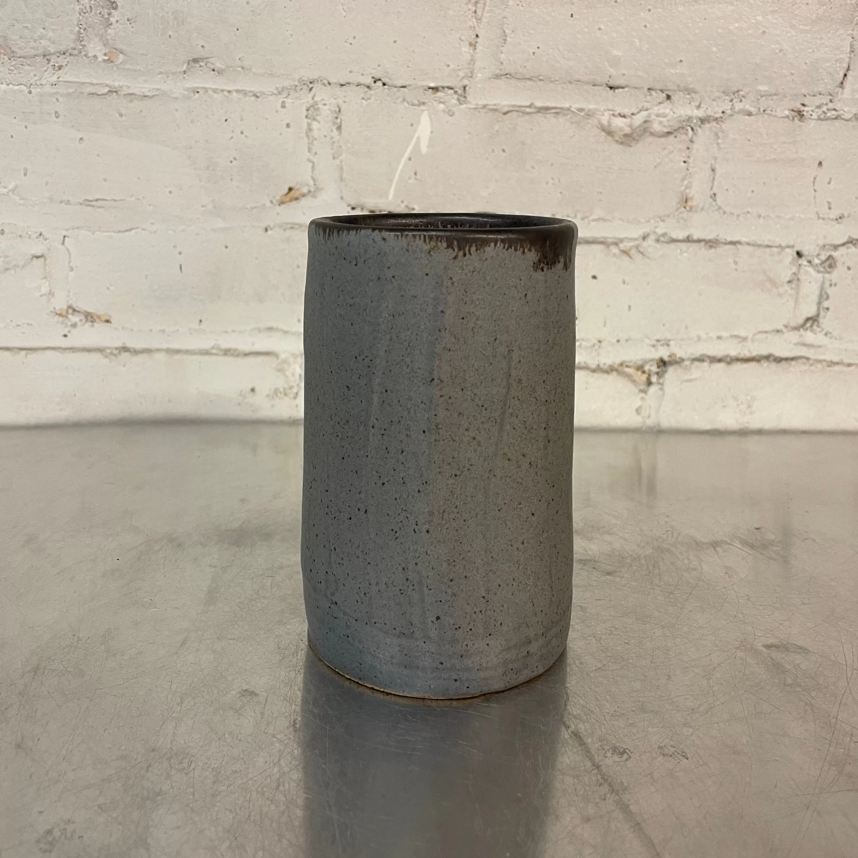 NEW! Medium Luna Cylinder Vase in Shale by Gina DeSantis Ceramics