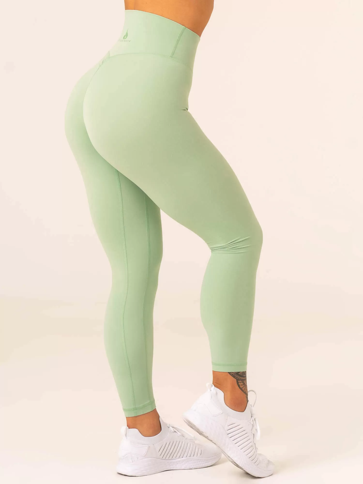 NKD High Waisted Scrunch Leggings - Pistachio