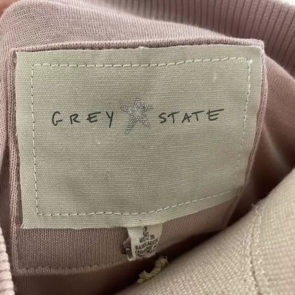 NWT Grey State PinkFaux Fur Bomber