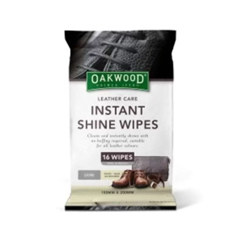 Oakwood Leather Care Wipes Instant Shine