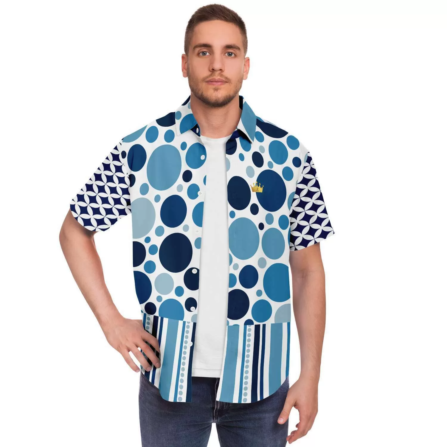 Oceans 20 Short Sleeve Button Down Shirt