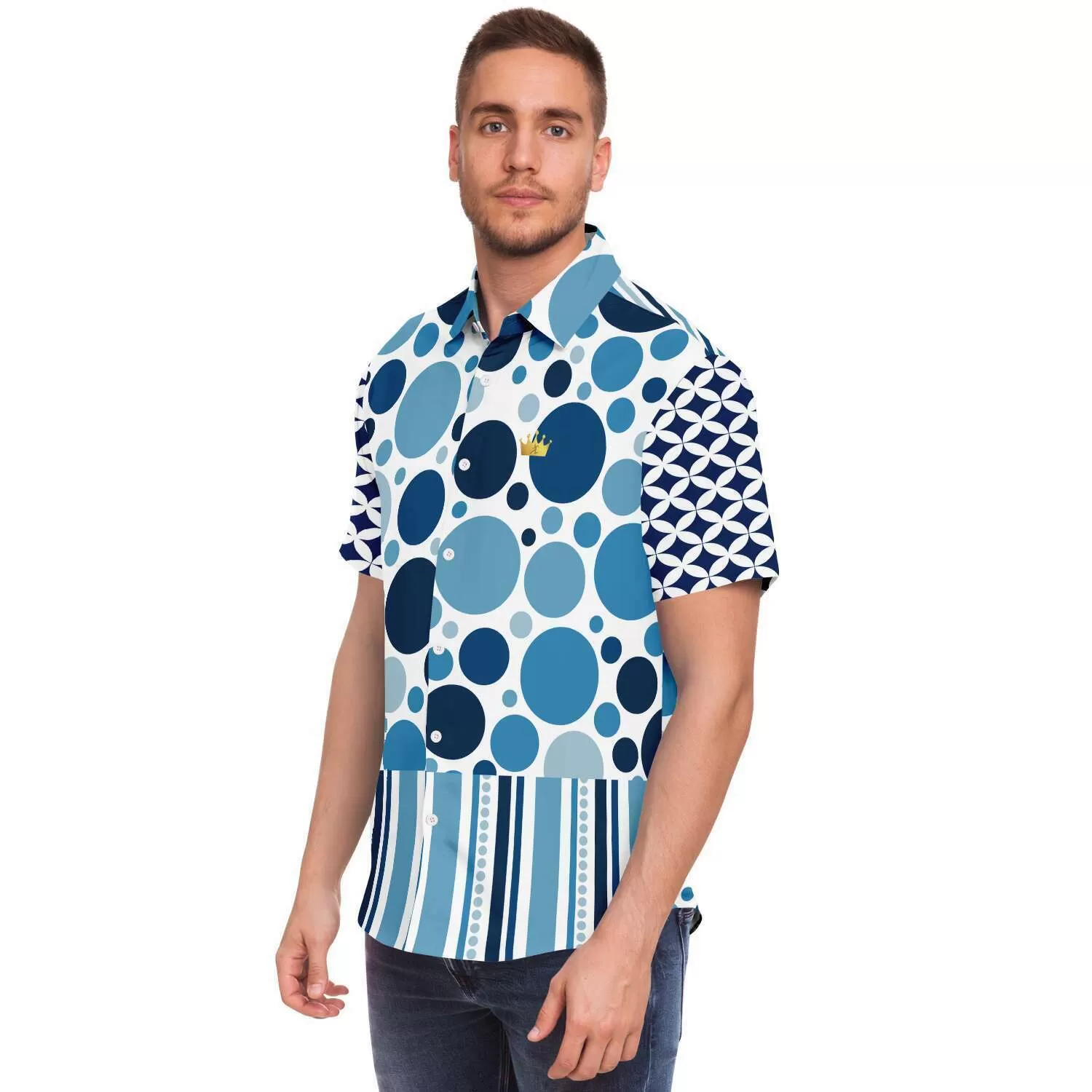 Oceans 20 Short Sleeve Button Down Shirt