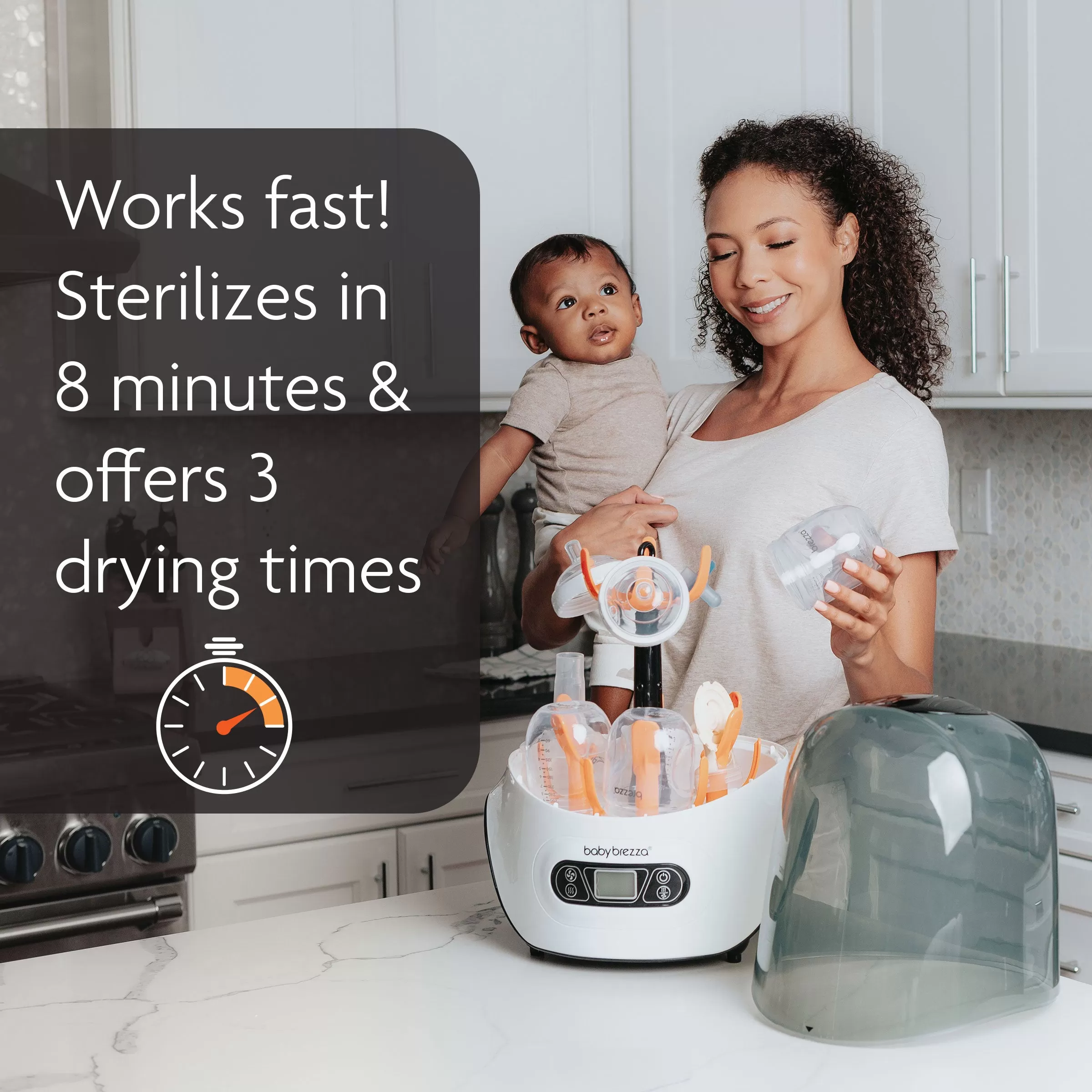 One Step Baby Bottle Sanitizer and Dryer - Electric steam sterilizer