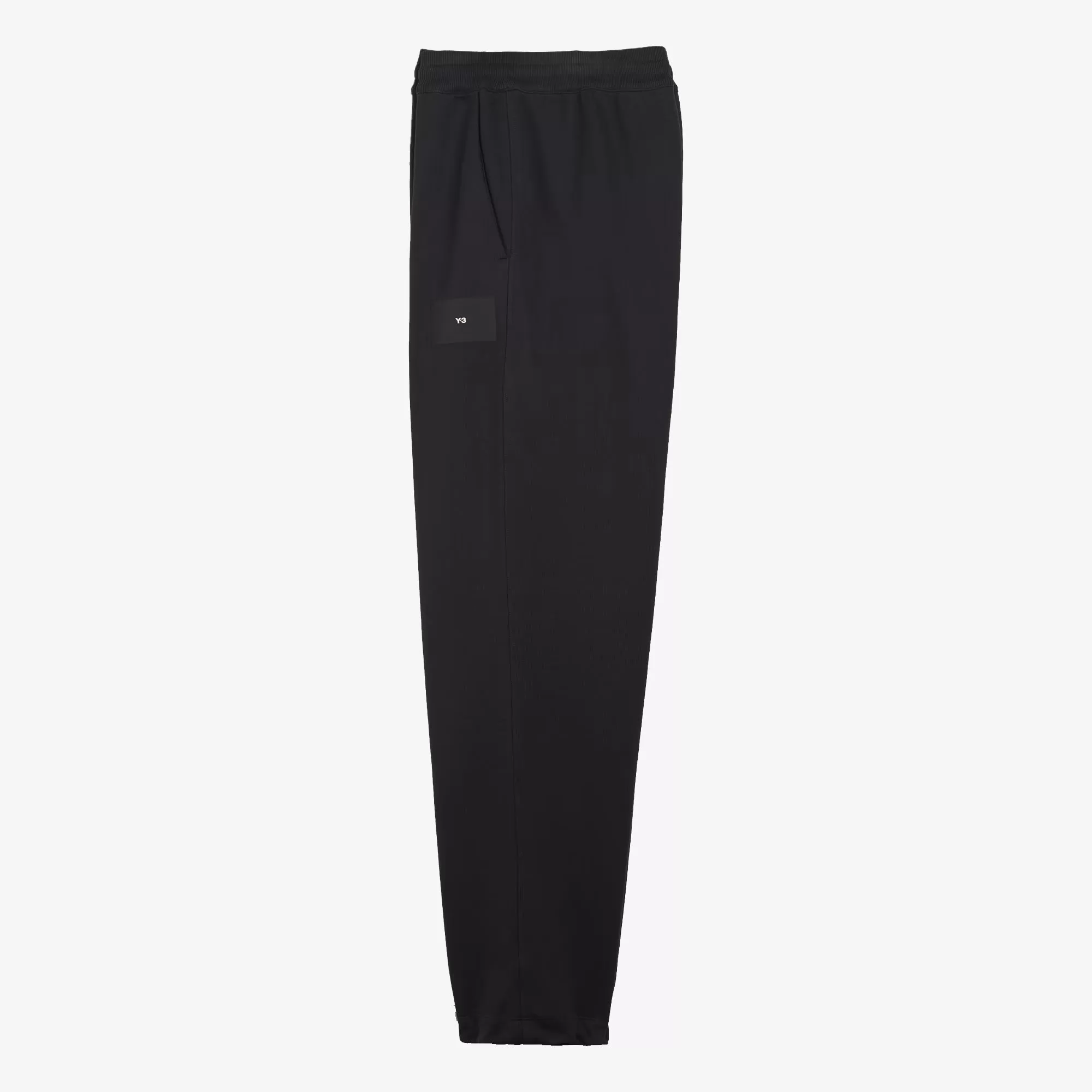 ORGANIC COTTON TERRY STRAIGHT PANTS 'BLACK'