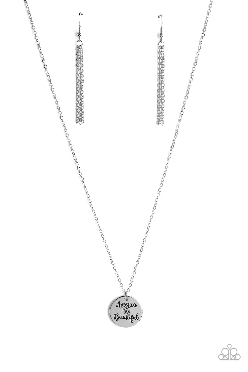 Paparazzi Accessories - America The Beautiful - Silver Necklace