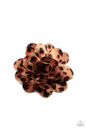 Paparazzi Accessories - Panama Picnic - Brown Hair Clip