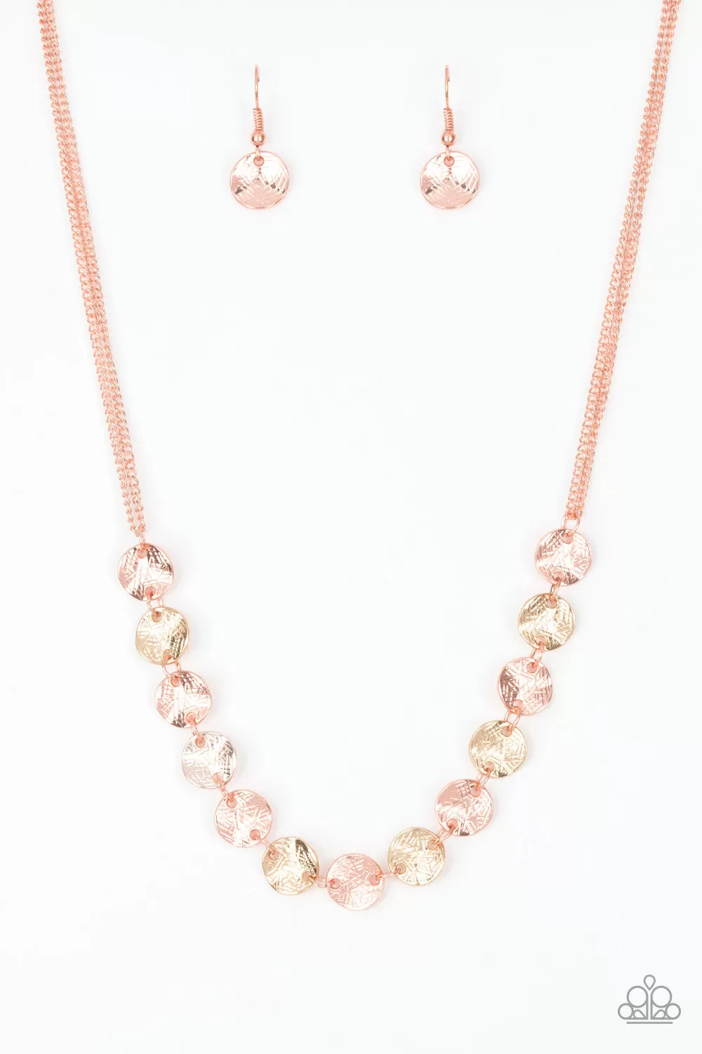 Paparazzi Accessories - Simple Sheen - Copper Necklace