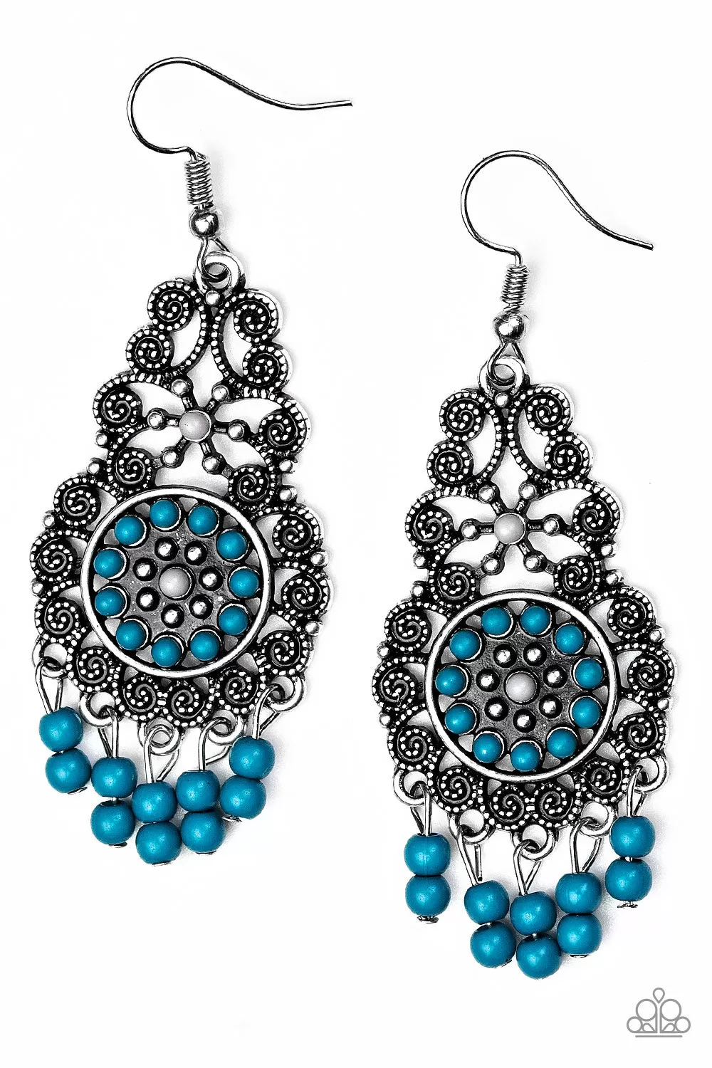 Paparazzi Courageously Congo Blue Earring