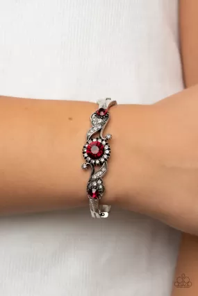 Paparazzi Expert Elegance - Red Bracelet