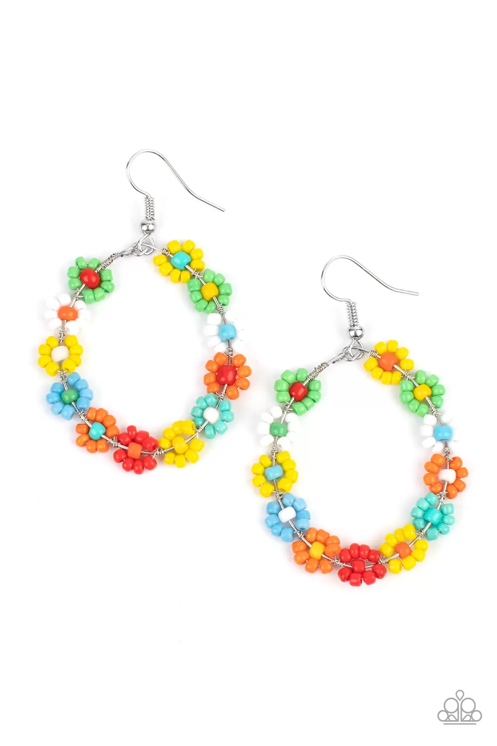 Paparazzi Festively Flower Child - Multi Floral Earring