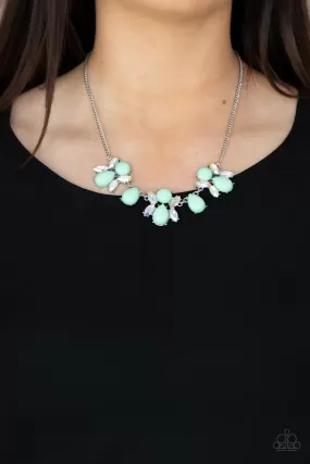 Paparazzi Galaxy Gallery - Green Iridescent Necklace