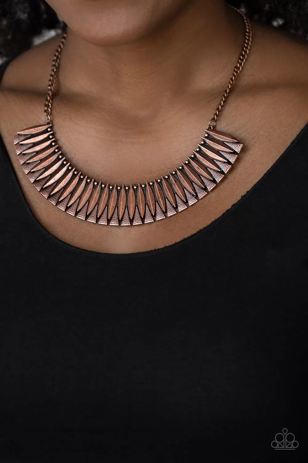 Paparazzi My Main MANE - Copper Short Necklace