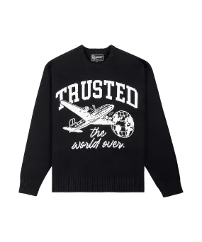 Paper Planes Trusted Crewneck Men's Sweatshirt Black