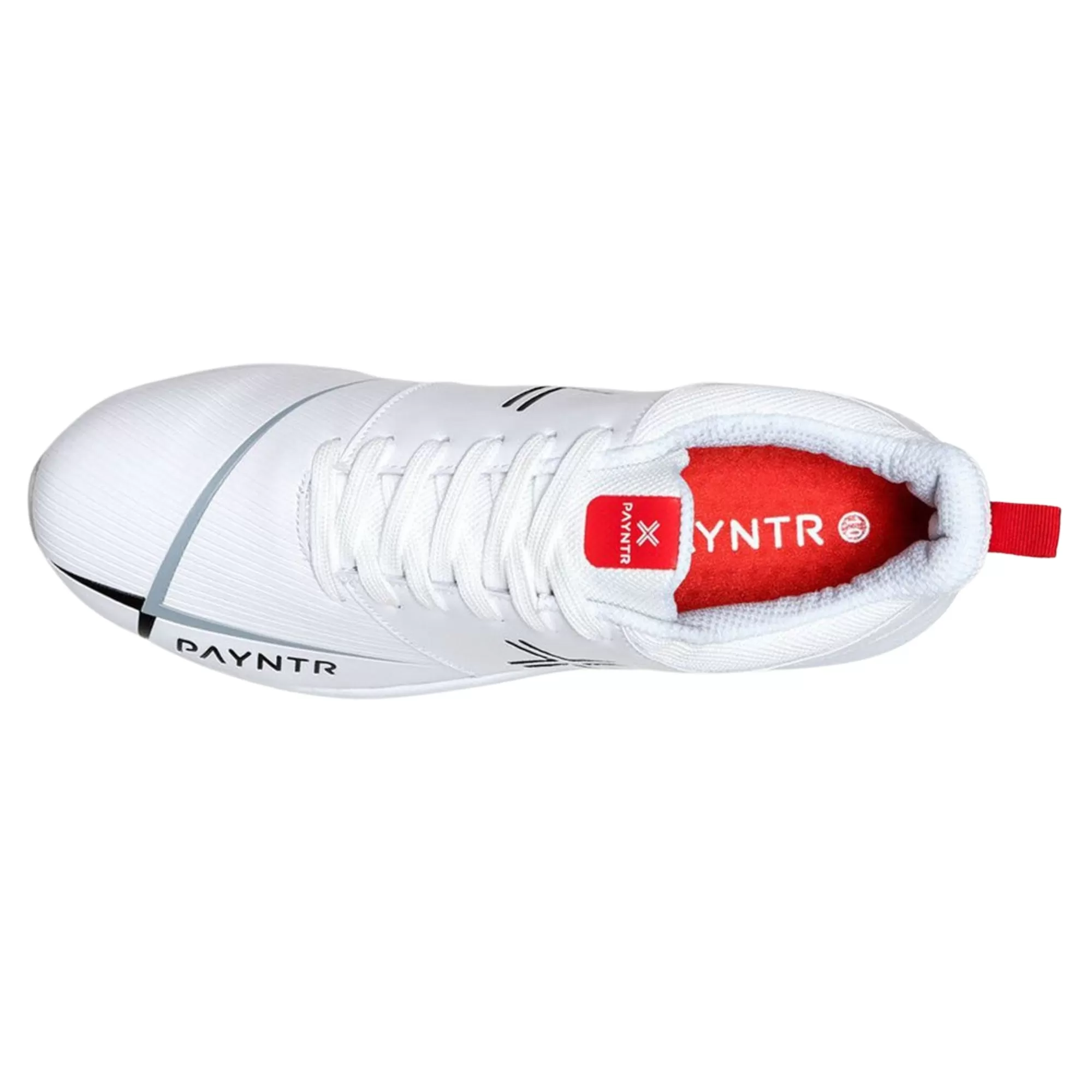 Payntr Cricket Shoes, Model V Pimple - White All Rounder Cricket Shoes