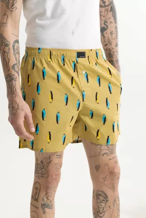 Penguin Print Yellow Boxer