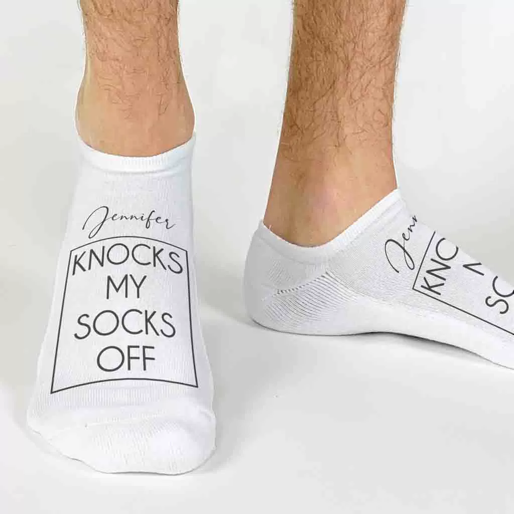 Personalized Knock My Socks Off - No Show Socks