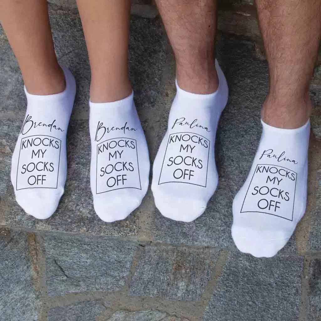 Personalized Knock My Socks Off - No Show Socks