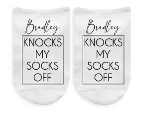 Personalized Knock My Socks Off - No Show Socks