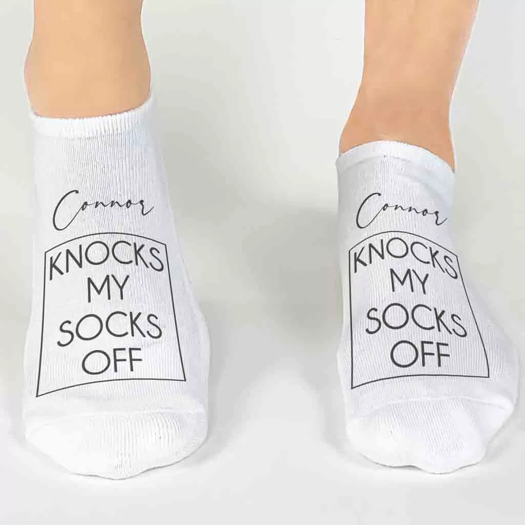 Personalized Knock My Socks Off - No Show Socks