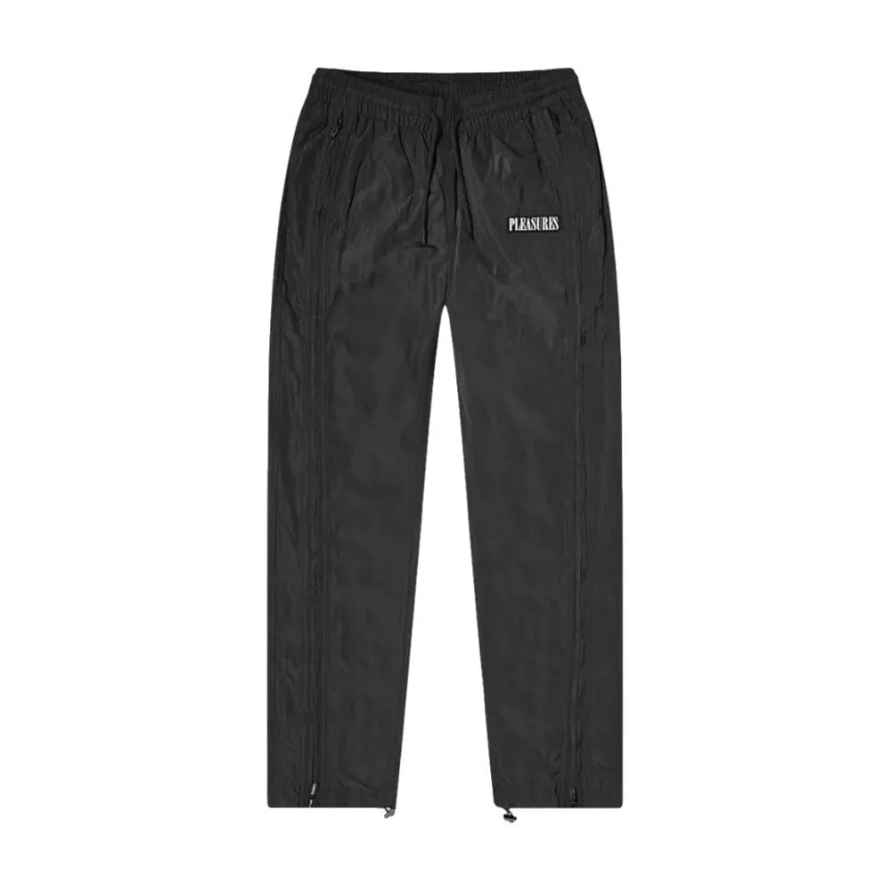 PLEASURES BLAST SIDE ZIP TRACK PANT-BLACK