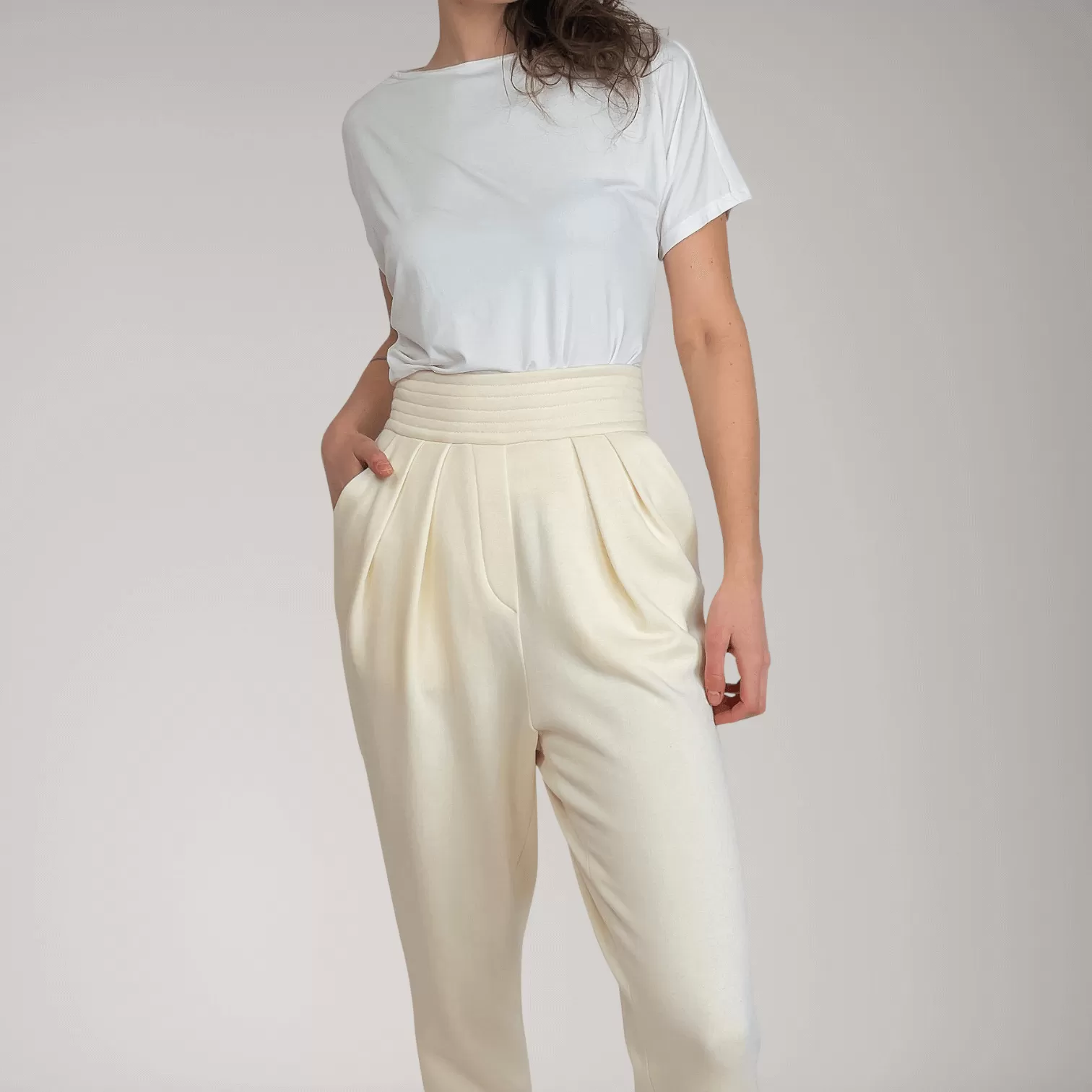 Pleated Bamboo-Cotton Fleece Tapered Track Pants | Jasper