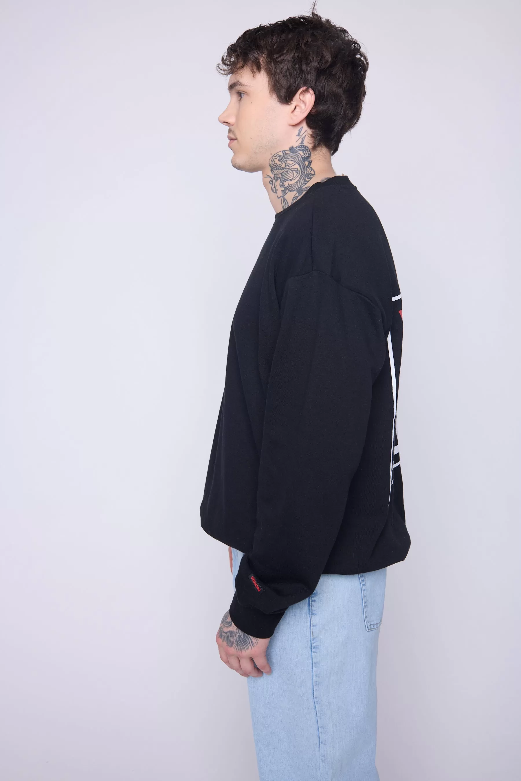 Printed Box Logo Sweatshirt - Black