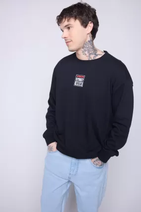 Printed Box Logo Sweatshirt - Black