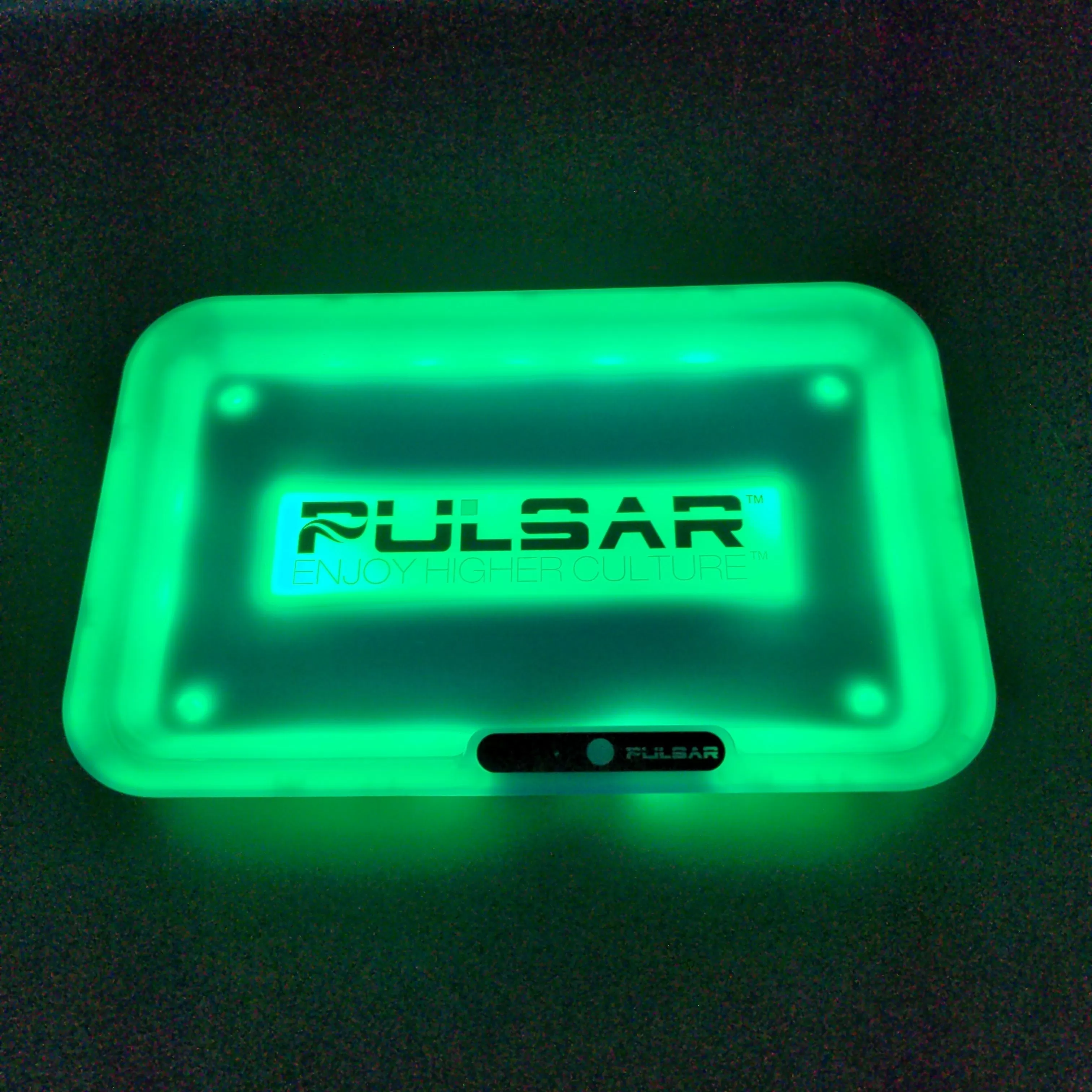 Pulsar Glow LED Rolling Tray | 11 x 7 | Pulsar Logo