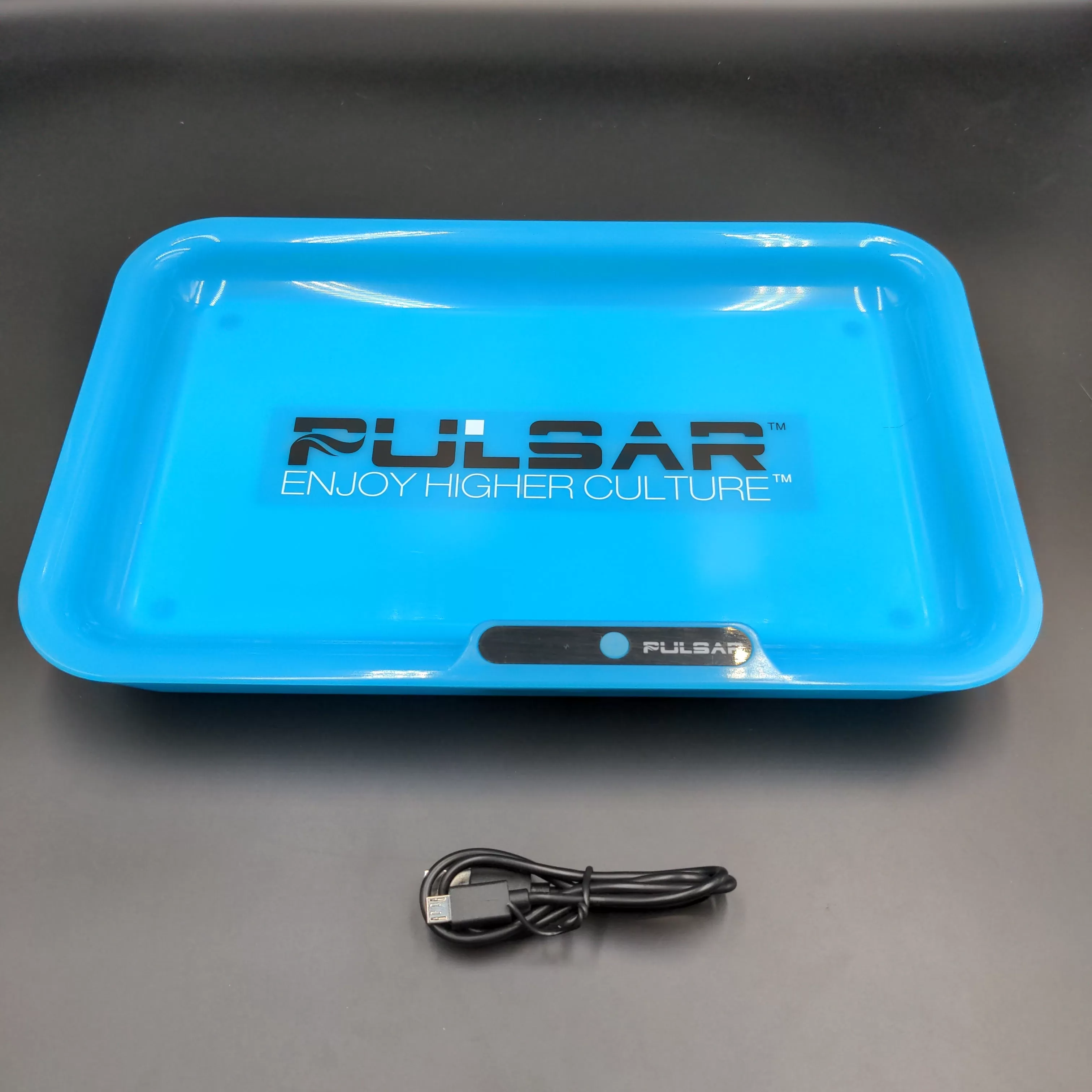 Pulsar Glow LED Rolling Tray | 11 x 7 | Pulsar Logo