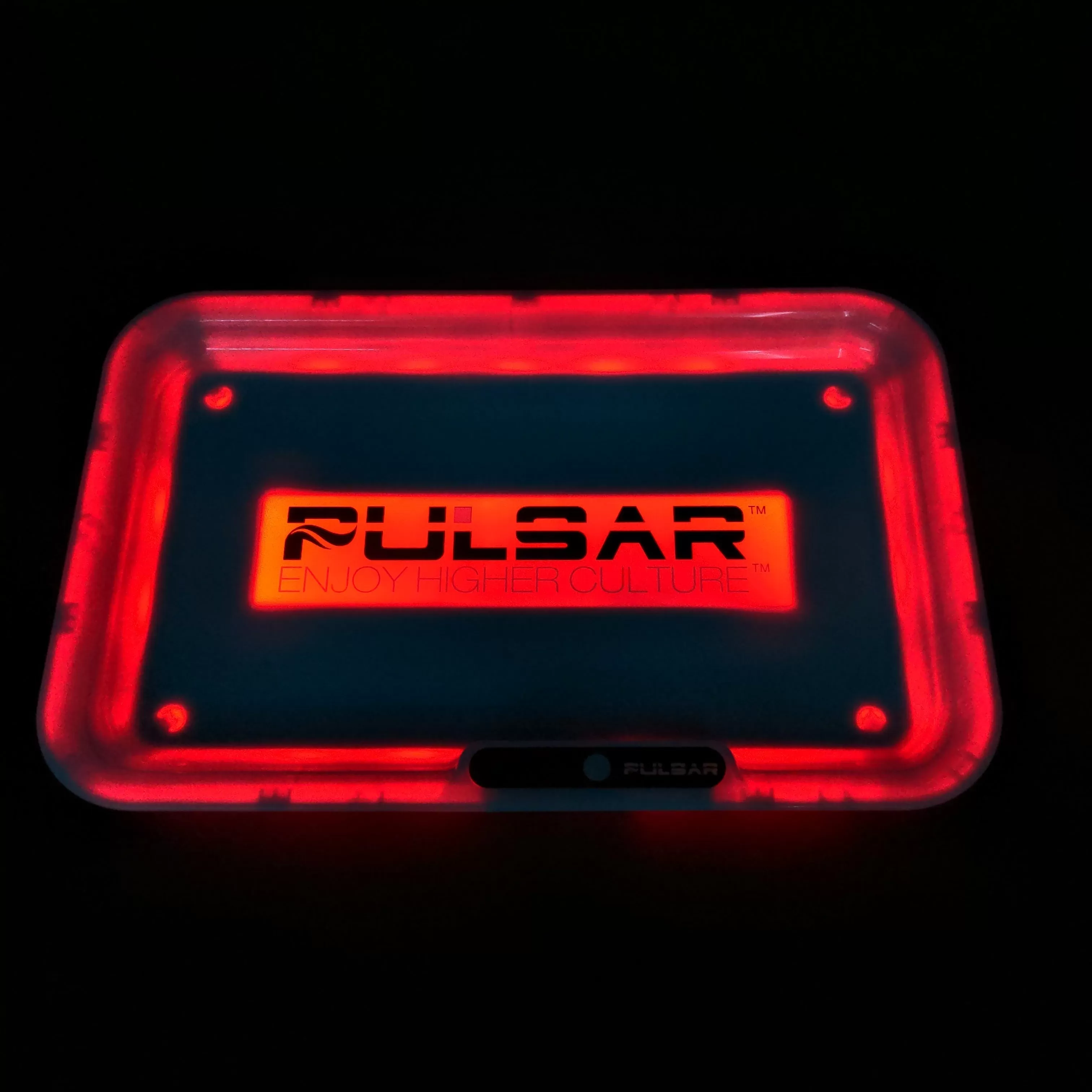 Pulsar Glow LED Rolling Tray | 11 x 7 | Pulsar Logo