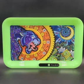 Pulsar Glow Psychedelic Jaguar LED Rolling Tray | 11 x 7