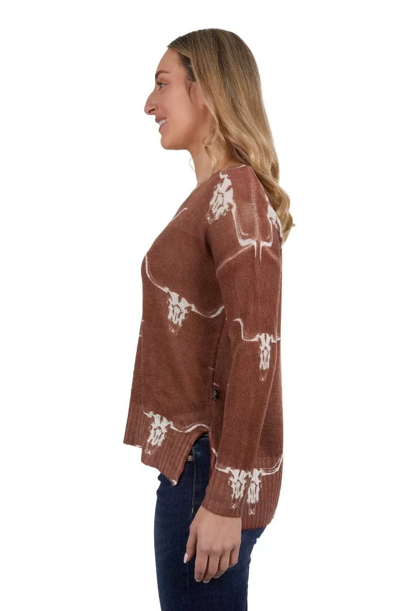 Pure Western Jumper Womens Veola Knitted