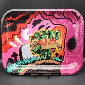 RAW Zombie Large Metal Rolling Tray | 13 x 11