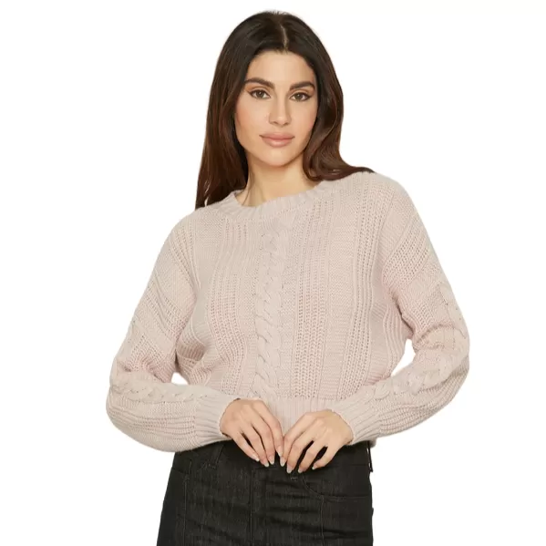 Relish short shirt with long sleeves cable knit Greece RDA2302114047 1437 pink