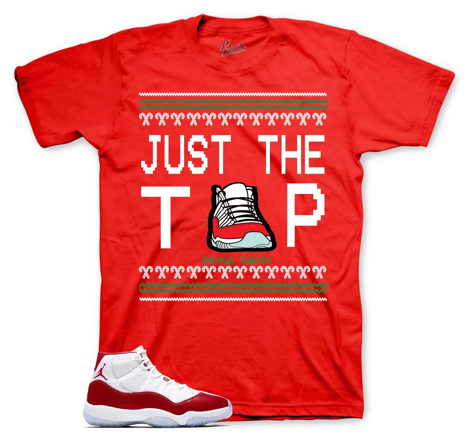 Retro 11 Varsity Red Shirt - Just The Tip - Red