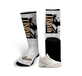 Retro 3 Craft Ivory Mindset Socks