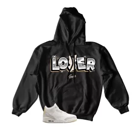 Retro 3 Ivory Hoodie - Loser Lover - Black