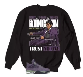 Retro 4 Canyon Purple Trust issues Sweater