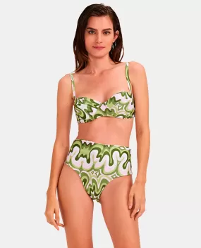 Retro Waves High Waist Bikini